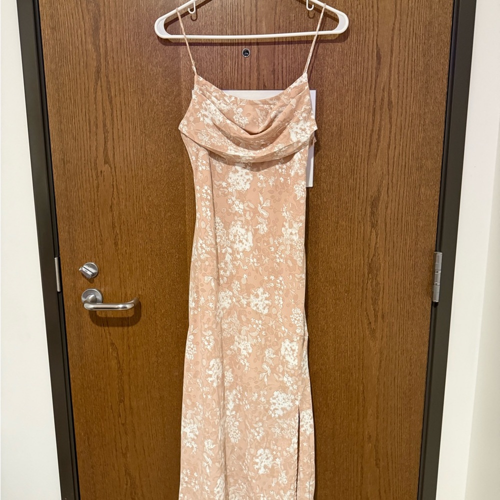 Hello Molly Totally Wild Midi Dress Dusty Pink